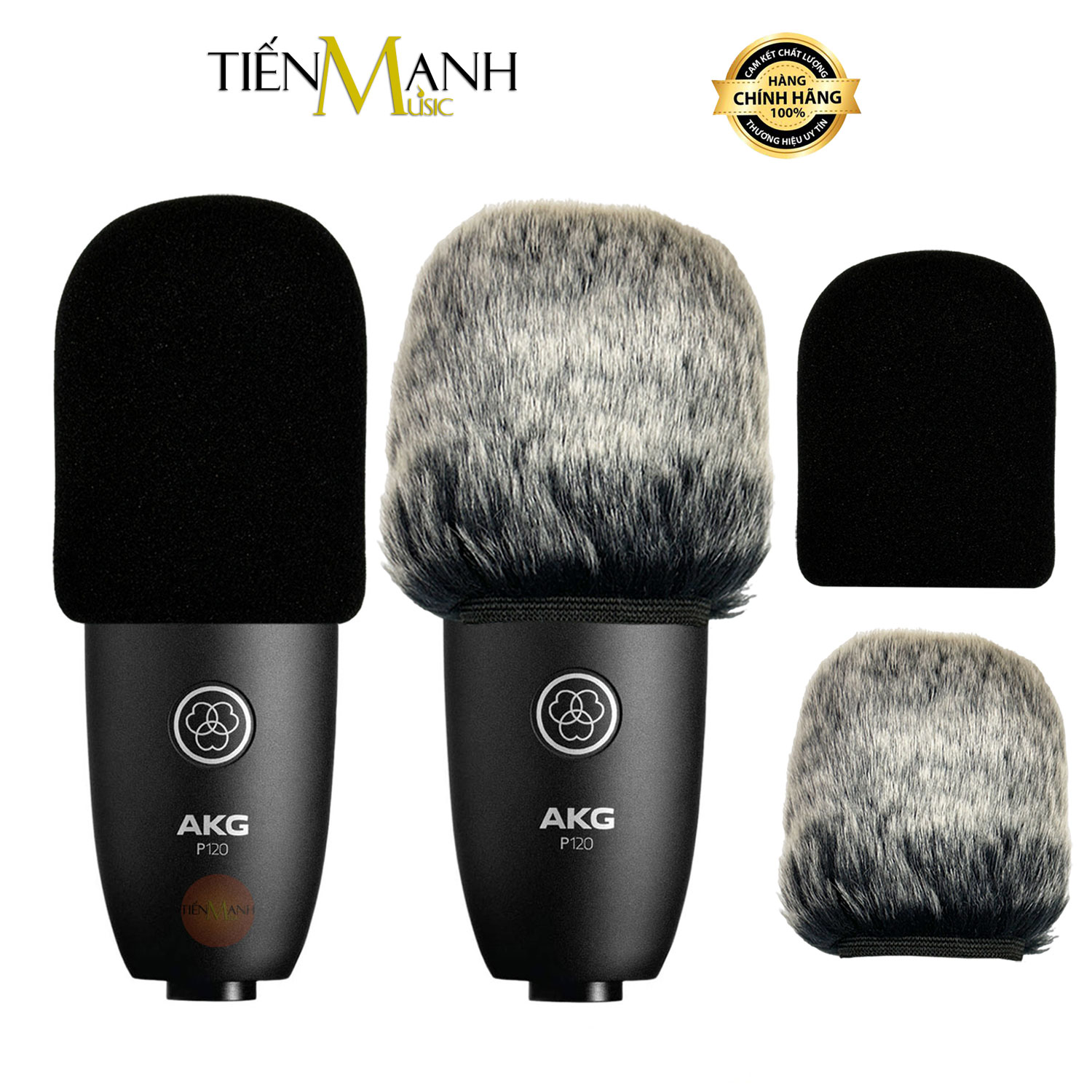 Mút bọc đầu micro akg p120, p220, p420 bông lọc gió, màng lông lọc âm cho mic thu âm pop shield, microphone pop filter