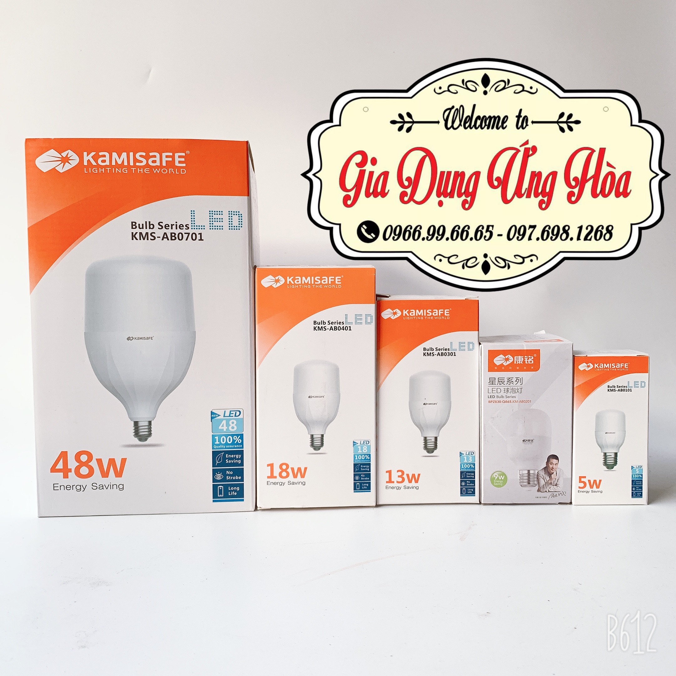 Bóng đèn led trụ kamisafe tiết kiệm điện năng đui xoáy- hàng đẹp