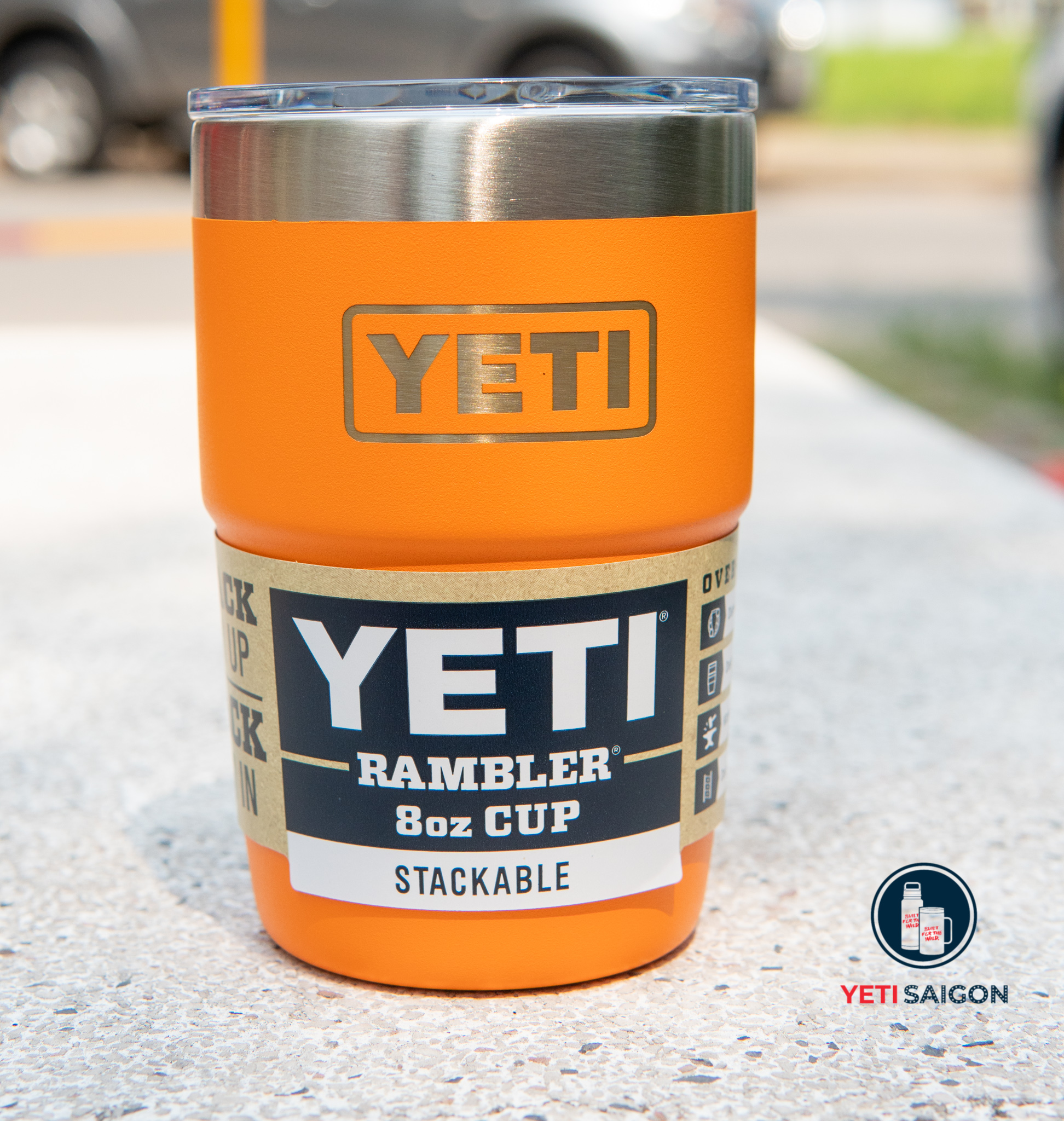 Ly cốc giữ nhiệt cao cấp yeti rambler 8oz stackable cup with magslider lid - bảo hành 12 tháng