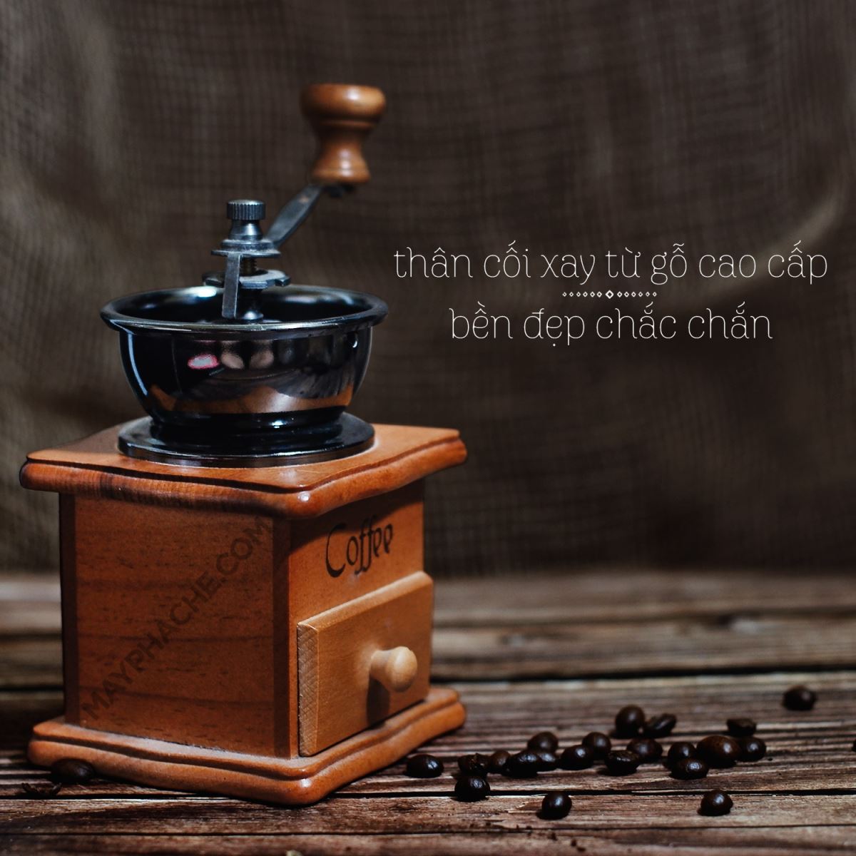 Máy xay cafe mini, Cối xay cà phê hạt quay tay