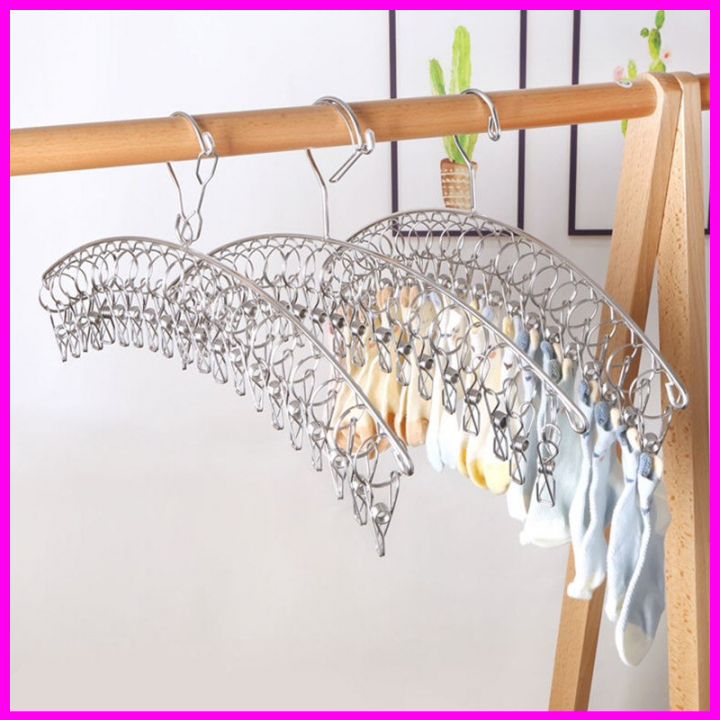 MÓC TREO PHƠI QUẦN ÁO EM BÉ INOX 8/10/20 KẸP - MÓC INOX PHƠI QUẦN ÁO, TẤT, VỚ, KHĂN TAY, QUẦN ÁO EM BÉ...