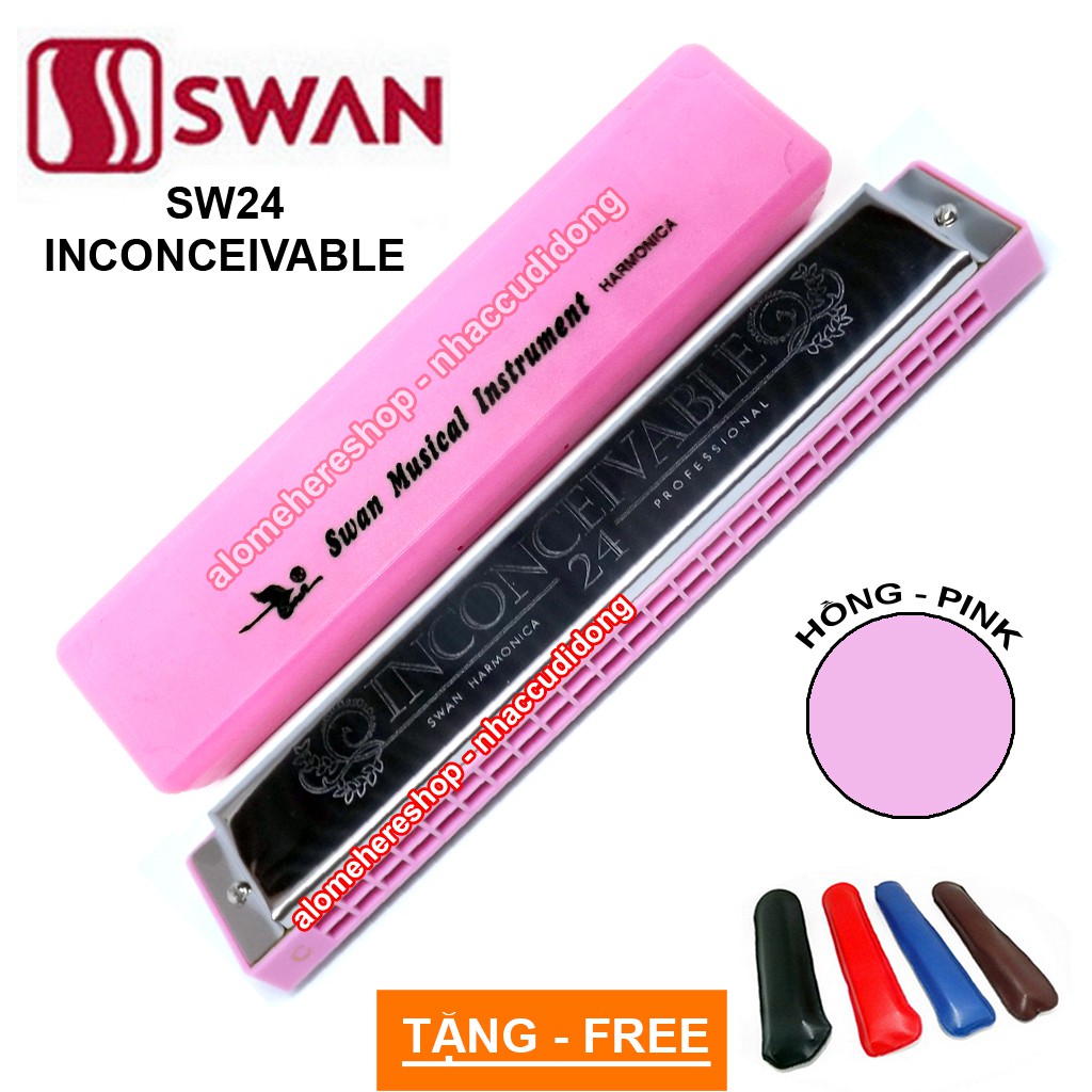 Kèn harmonica tremolo 24 lỗ Swan Inconceivable SW24 Key C