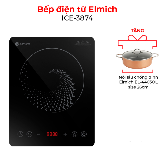 Bếp điện từ elmich ice-3874
