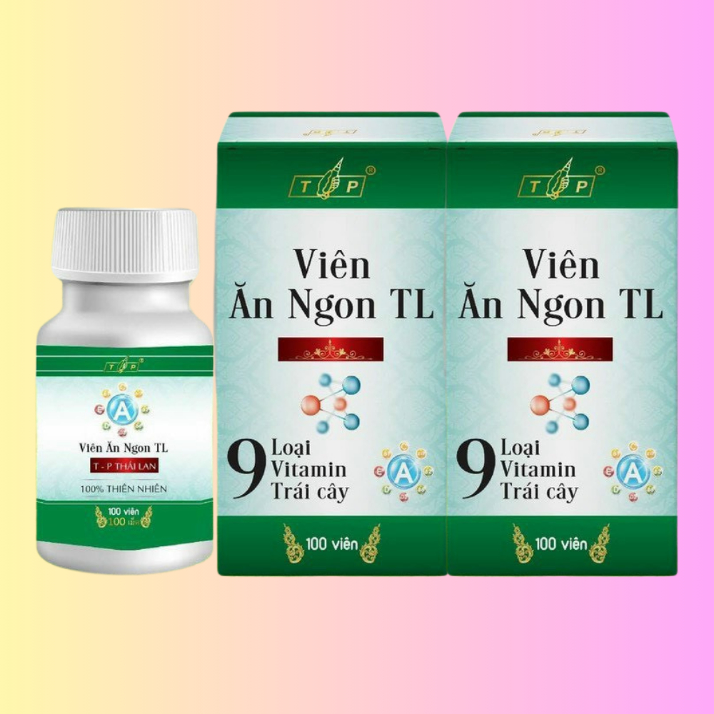Hộp 100 Viên Tăng Cân TL, Viên Ăn Ngon TL Chính Hãng