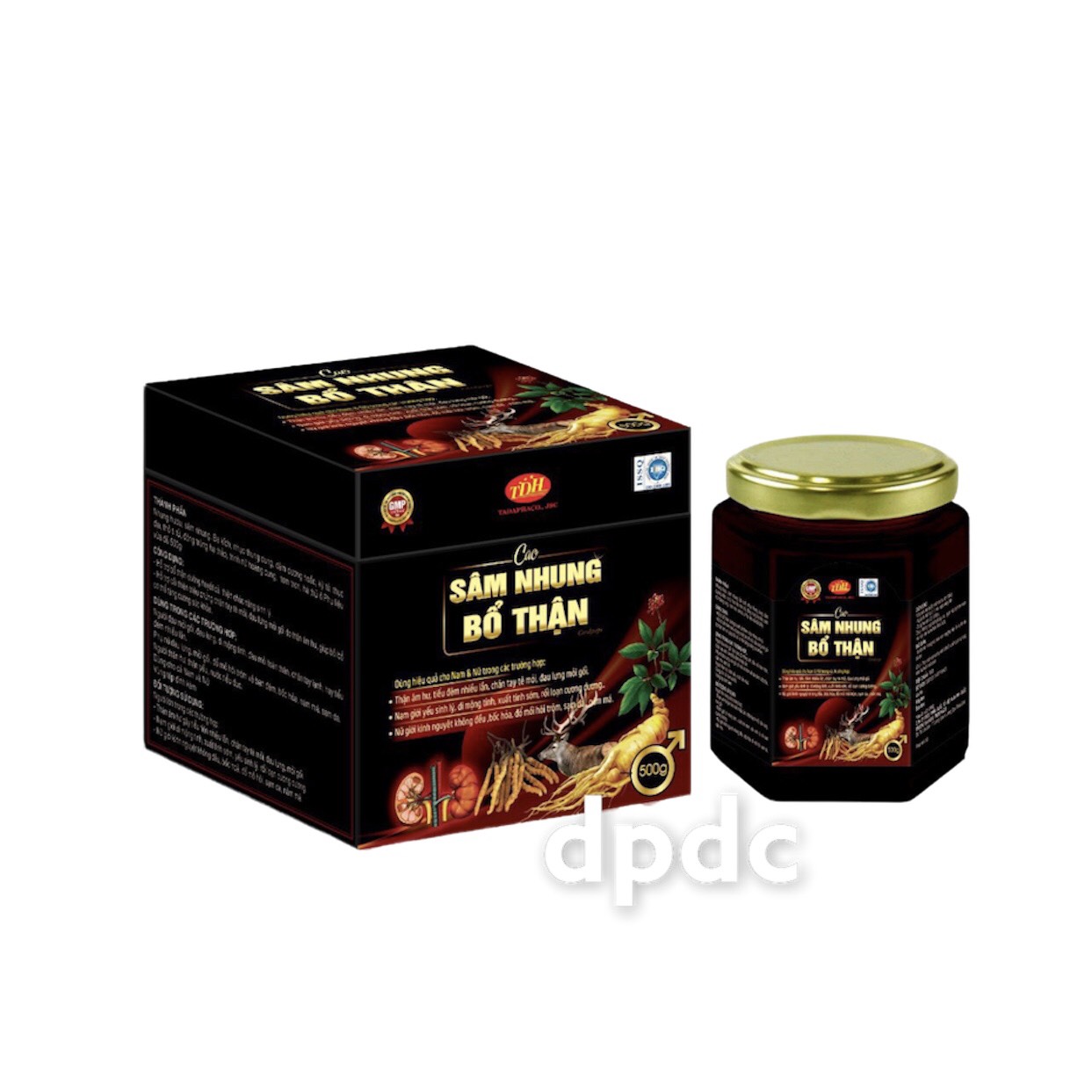 Cao sâm nhung bổ thận giúp bổ thận, nam & nữ, tăng cường sinh lý, giảm tiểu đêm, đau lưng mỏi gối,- hộp 500g