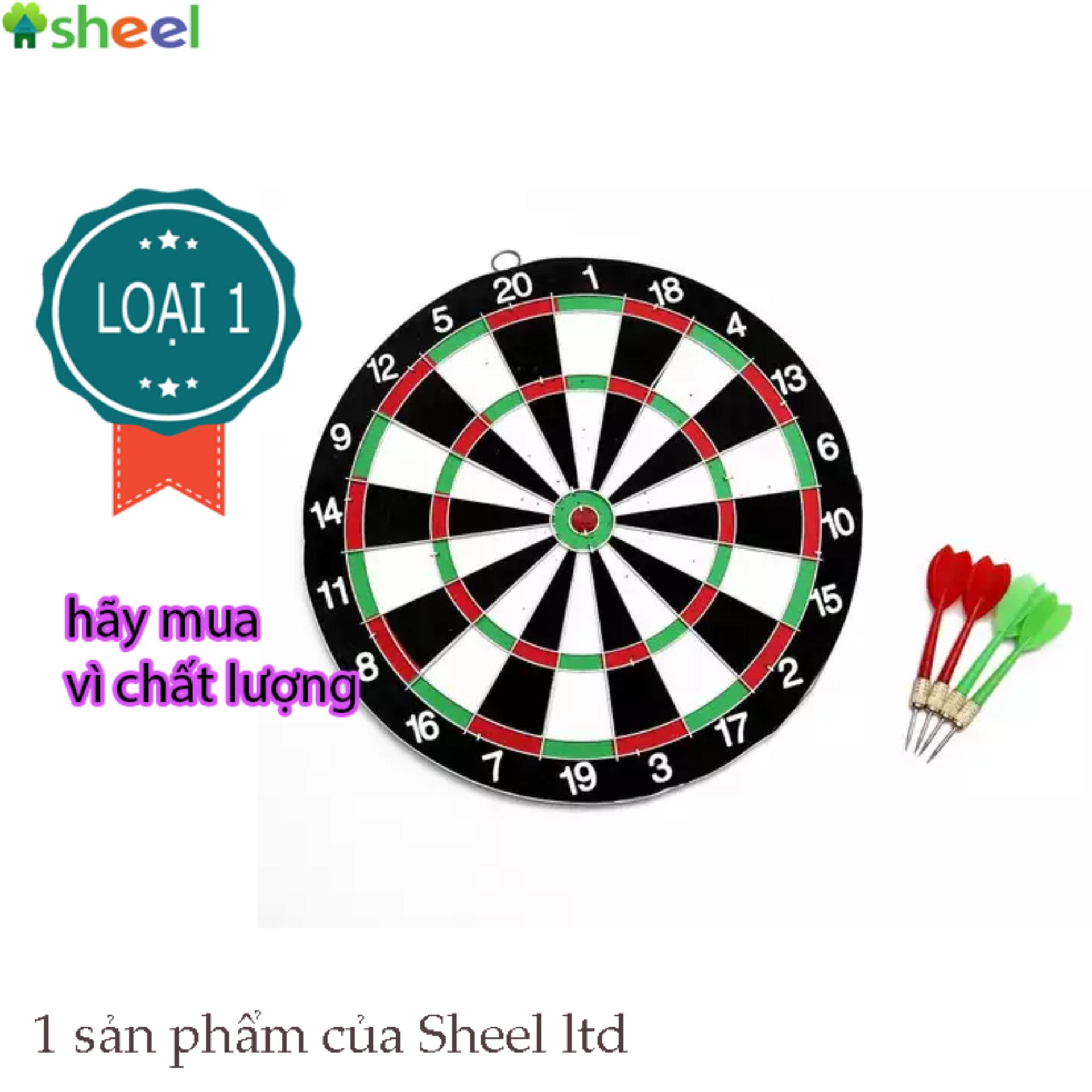 Bảng phóng phi tiêu 30cm - bảng phi tiêu chân kim 2 mặt 14 inch