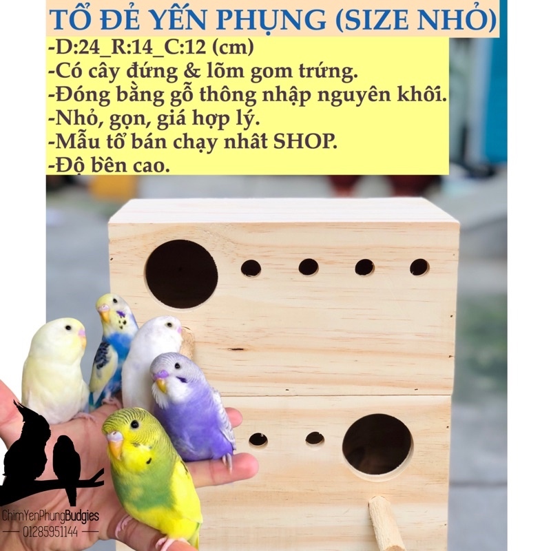 Tổ đẻ chim Yến Phụng size to [mẫu cơ bản] Gỗ thông Mỹ, làm thủ công. |  Shopee Việt Nam
