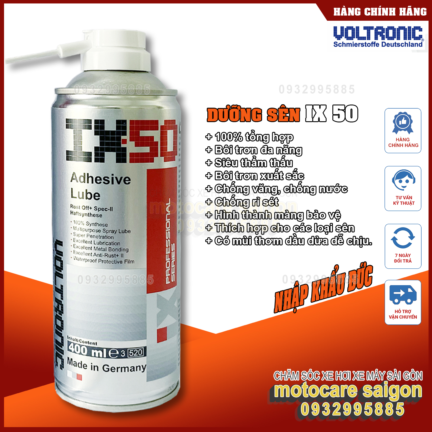 Xịt dưỡng sên voltronic ix50