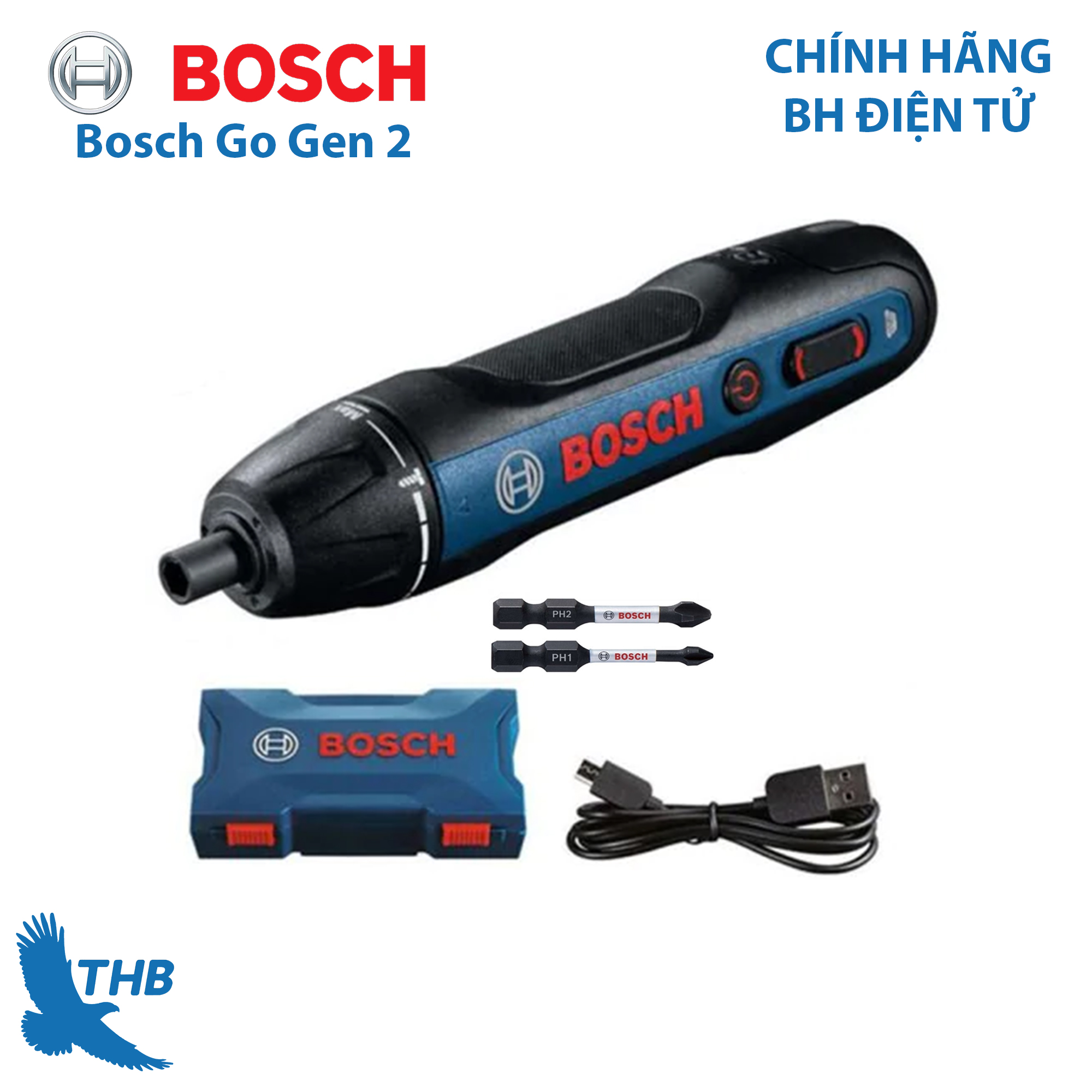 Máy vặn vít dùng pin Bosch Go Gen 2 - cải tiến thế hệ mới dùng công tắc tự động