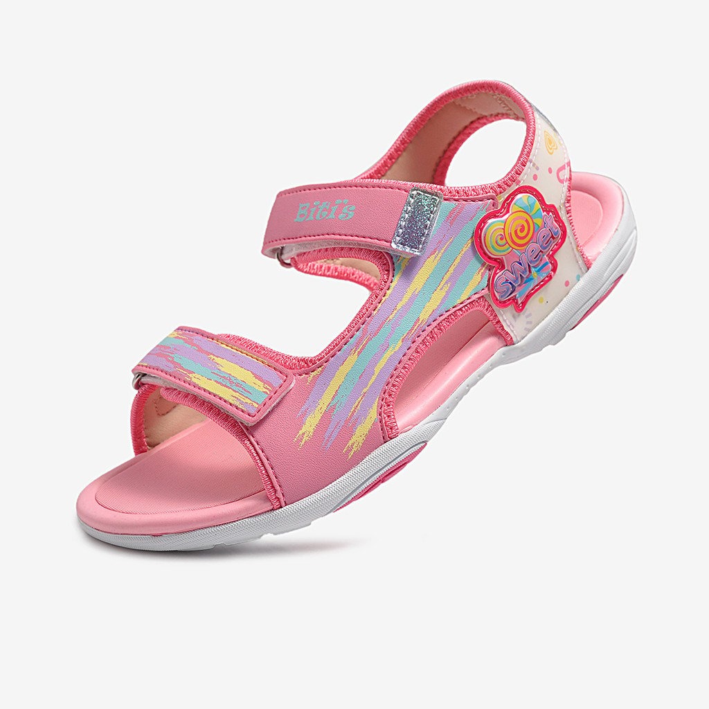   Hoàn Xu  GIÀY SANDAL QUAI HẬU HỌC SINH BÉ GÁI BITI'S BRG000700  HỒNG + XANH NHỚT + XANH DƯƠNG  - BITIS 