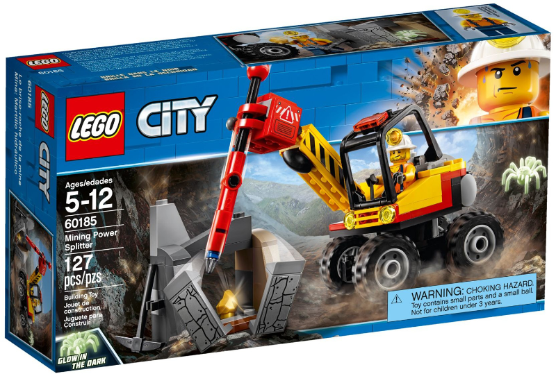Lego City 60185 - Mining Power Splitter - Bộ xếp hình Lego Xe phá đá chuyên dụng