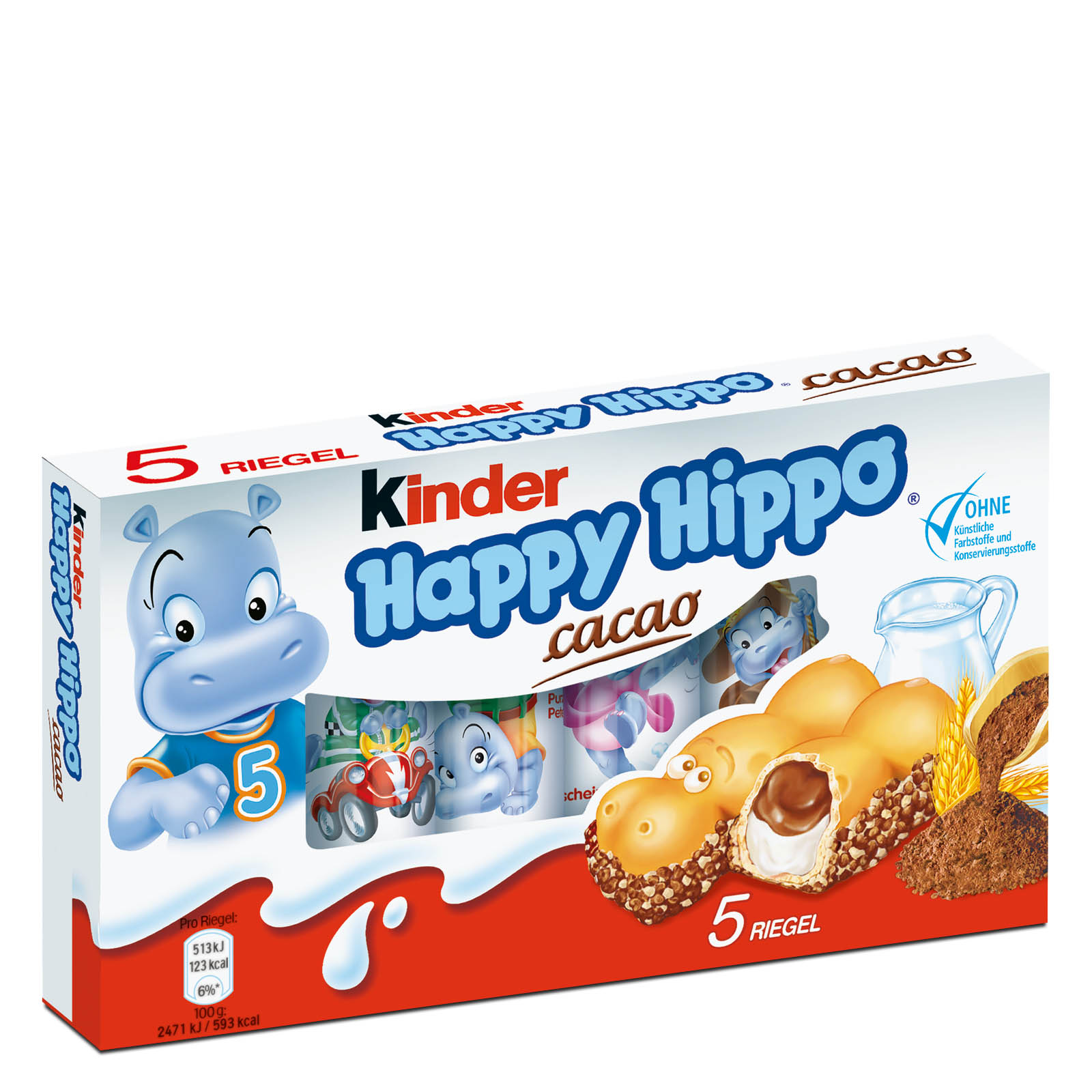 Bánh kem sữa cacao hà mã 104g - happy hippo cocoa 104g
