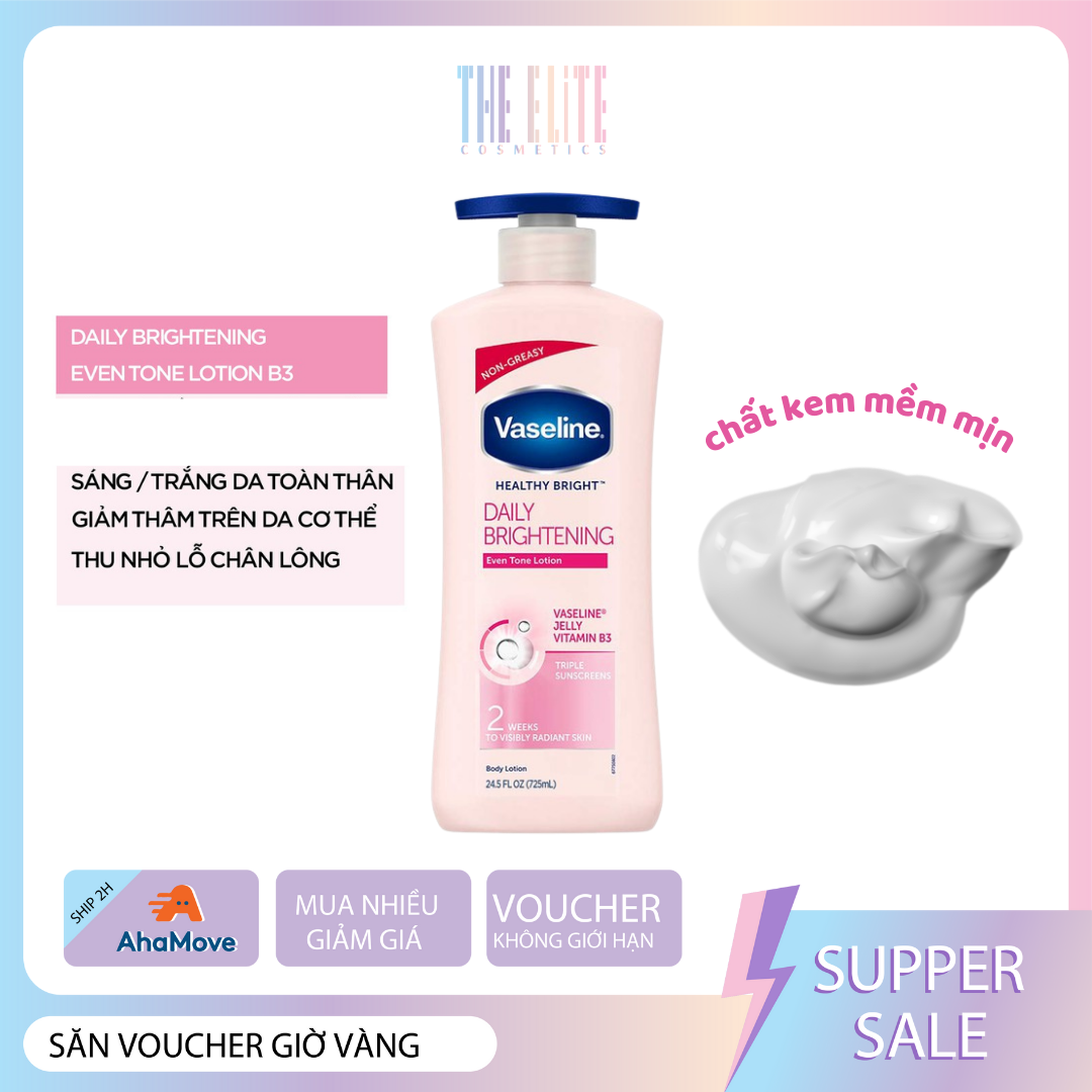 Sữa Dưỡng Thể Sáng Da Vaseline Healthy Bright Daily Brightening Body Lotion 725ml