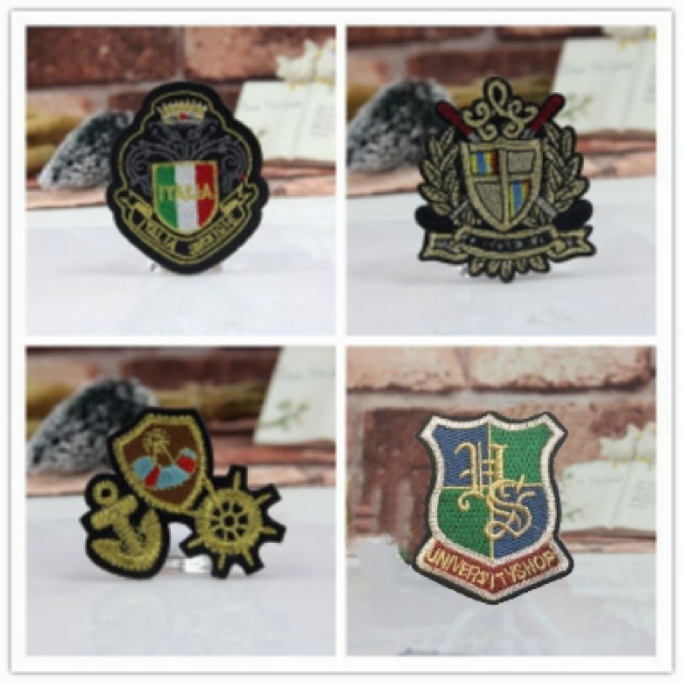 Bộ 4 Sticker Thêu Ủi Huy Hiệu MS764354