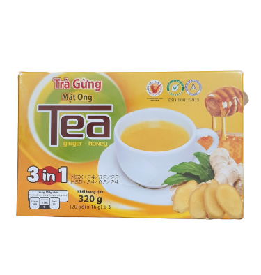 Trà gừng mật ong hòa tan Thanh Bình hộp 320g