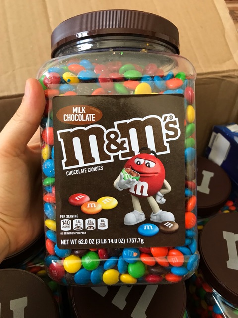 [CHUẨN- DATE 2023] SOCOLA M&M HỘP 1.8 KG - HÀNG NHẬP MỸ NGUYÊN HỘP