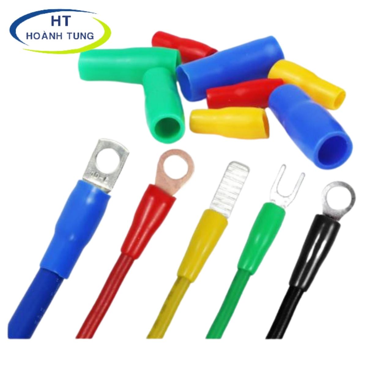 Mũ chụp V đầu cos- vỏ bọc cách điện bảo vệ mối nối giữa đầu cos và dây cáp điện, đánh dấu phân biệt pha trong hệ thống điện