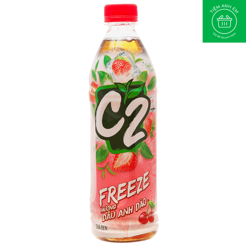 Trà đen hương dâu anh đào C2 chai 455ml