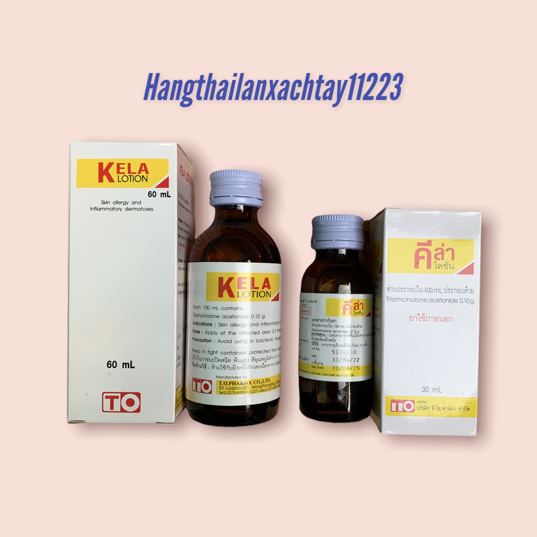 Kela lotion dành cho da viêm lỗ chân lông 60ml -