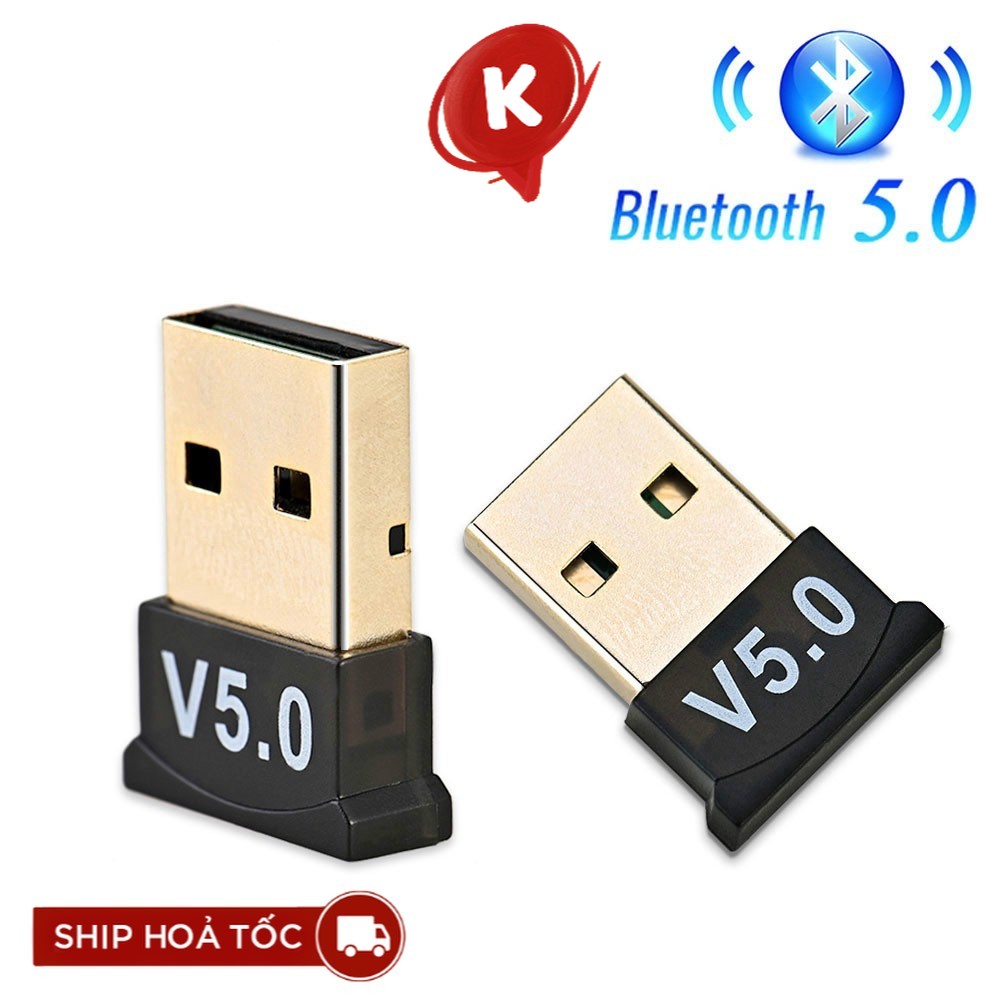 USB Bluetooth 5.0 giúp Laptop PC thu phát sóng bluetooth cho loa âm ly