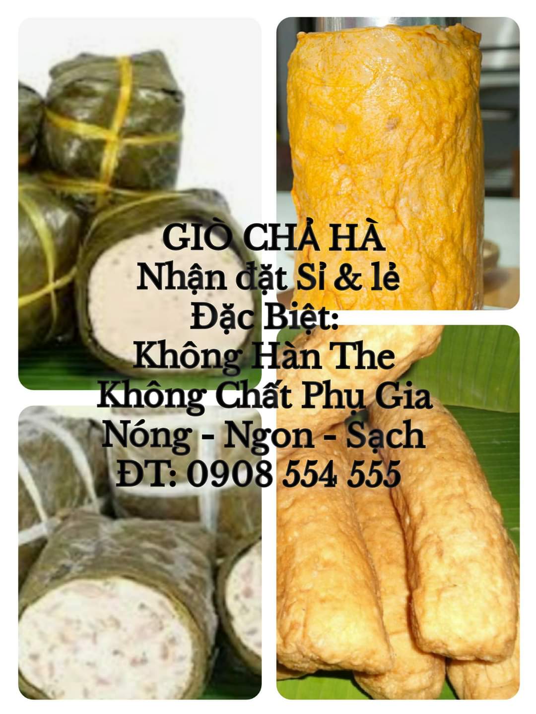 Giò chả nhà làm sạch sẽ chất lượng