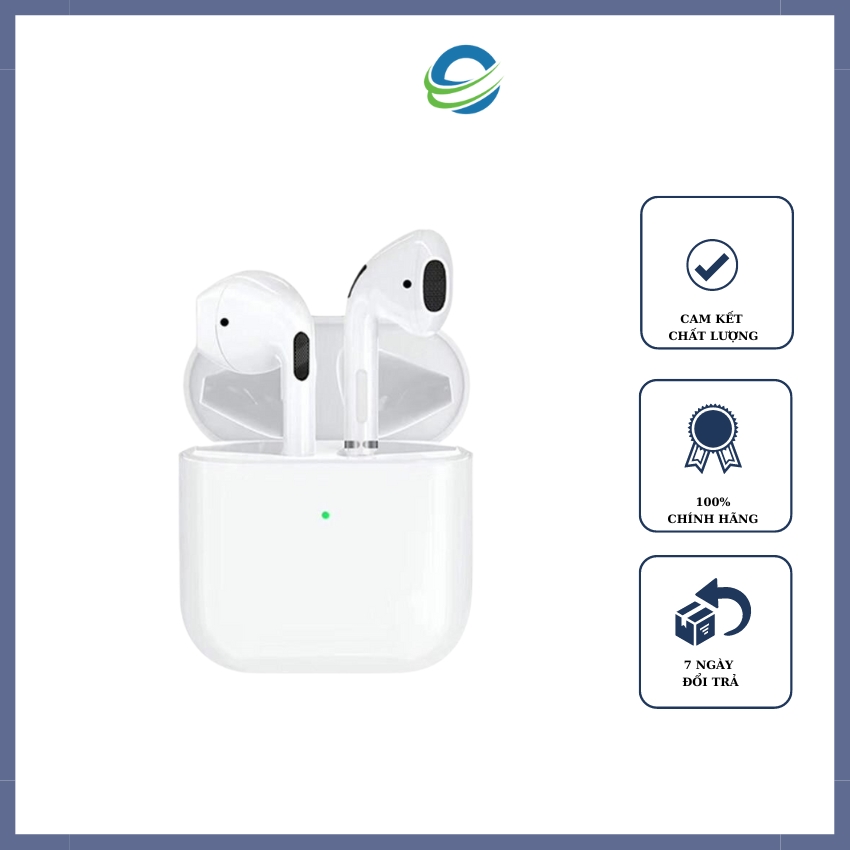 Tai nghe bluetooth không dây Pro 4 nghe hay, chống nước, thiết kế nhỏ gọn hỗ trợ mọi dòng máy android ios mac