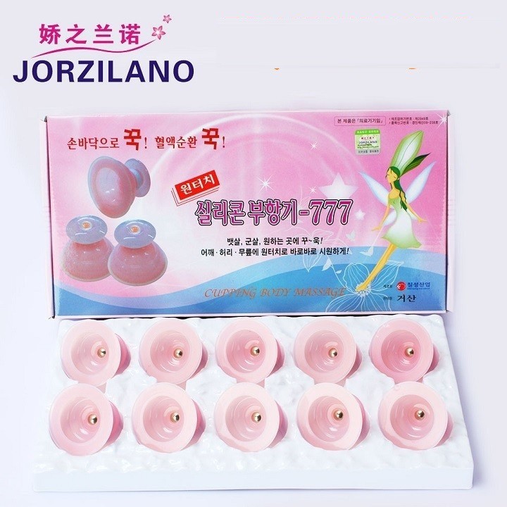 Bộ Giác Hơi Không Dùng Lửa 10 Cốc JORZLO - HÀN QUỐC