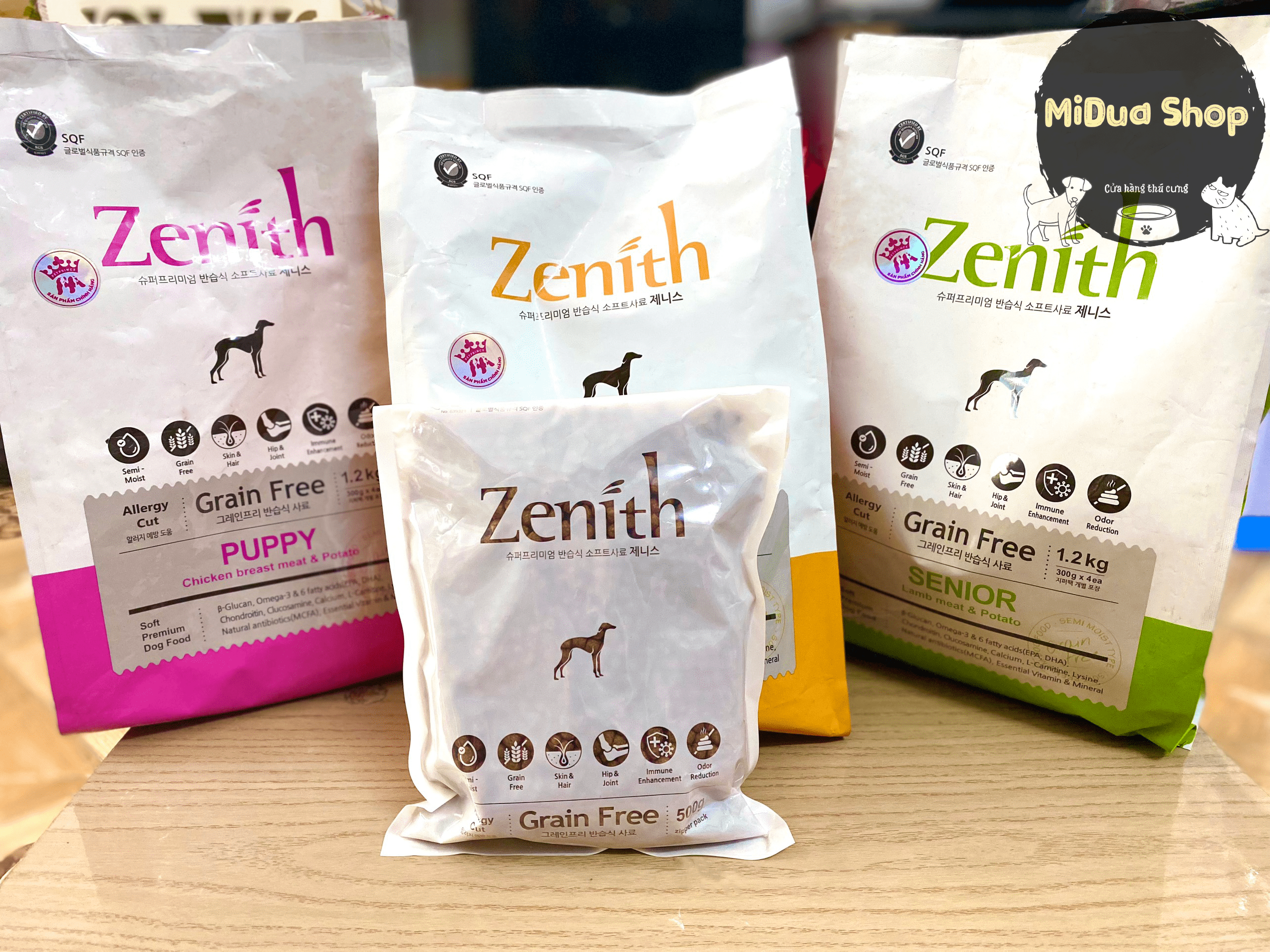 500g Thức ăn hạt mềm cho chó Zenith Hàn Quốc