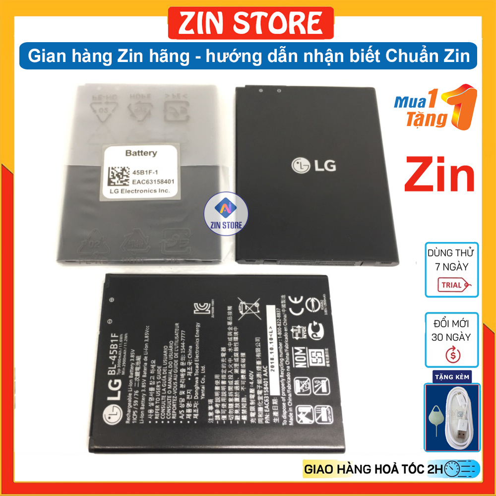 Pin dành cho LG V10 ( Mã BL- 45B1F) dung lượng chuẩn 3100mAh, Tặng Cáp sạc - Hàng cam kết Chuẩn Zin
