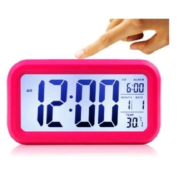 (Rẻ mà chất) Đồng Hồ Báo Thức Điện Tử Để Bàn Màn Hình LCD Đa Chức Năng: Thời Gian, Lịch, Báo Thức, Nhiệt Độ - LC01