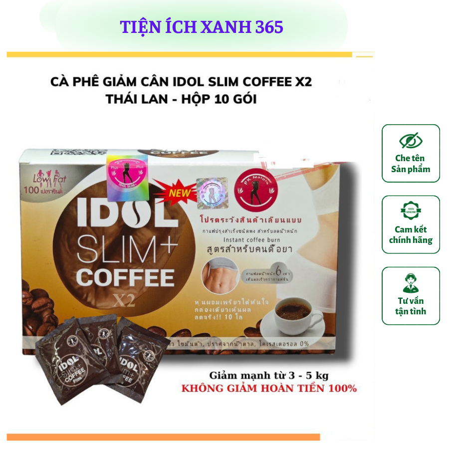 [Hàng Thái Bao Check] Cà Phê Giảm Cân Idol Slim Coffee Thái Lan X2, Phiên Bản Mới