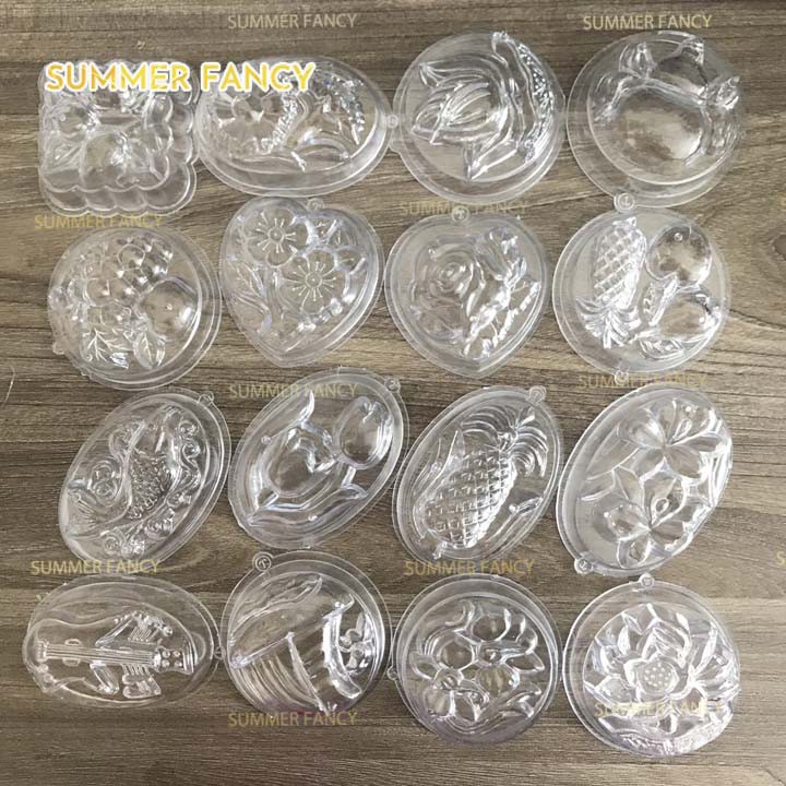 Khuôn Rau Câu Nhỏ 8Cm Đủ Mẫu Nhựa, Giao Ngẫu Nhiên Rau Câu Nhí - Jelly Mold