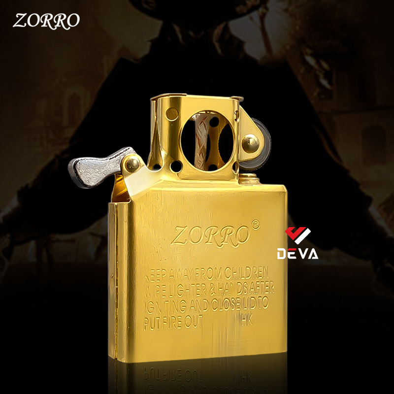 Ruột bật lửa Zorro đồng khối HÚT TẨU RZR - Dùng cho bật lửa zippo và zorro