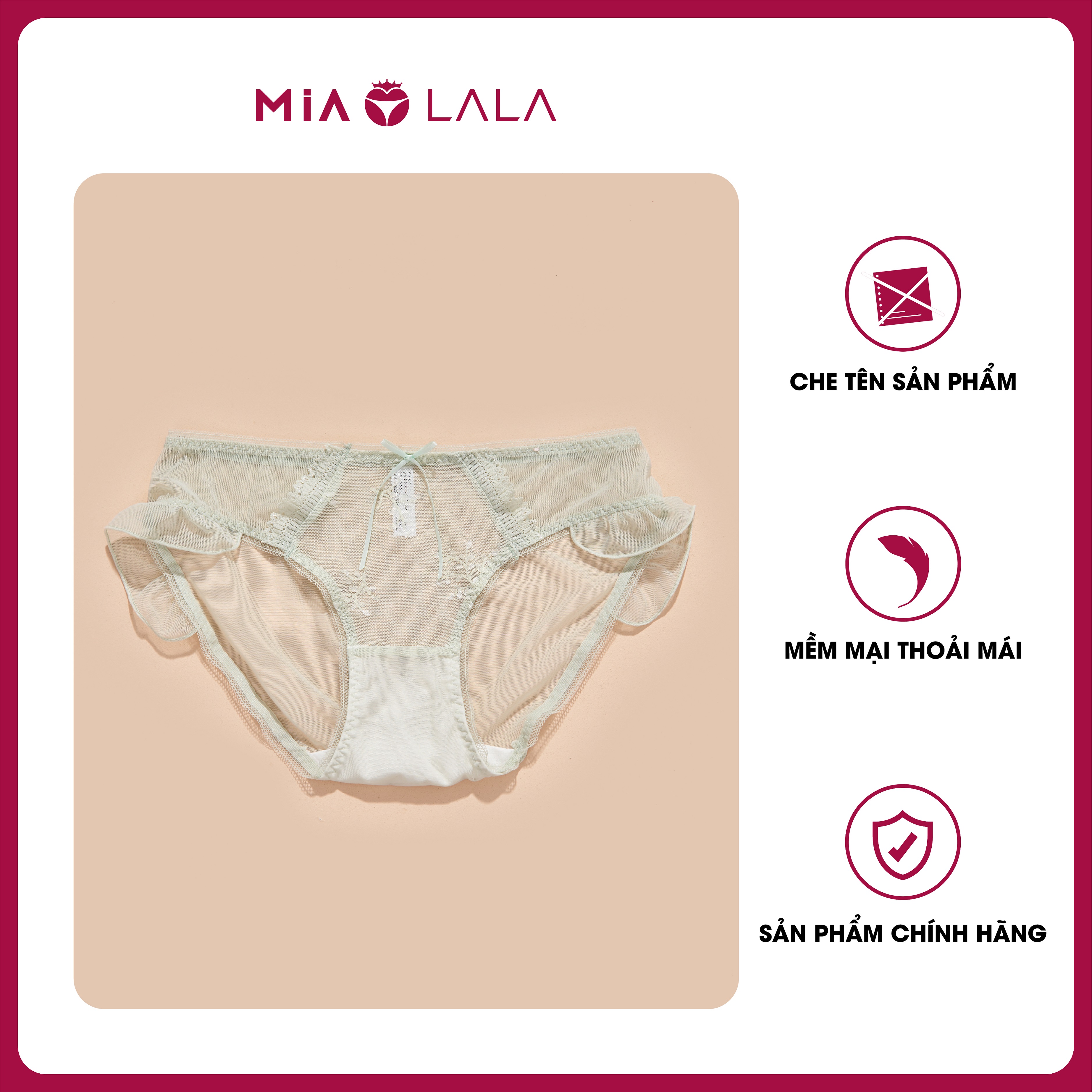 Quần lót ren lưới mỏng nhẹ nữ tính mialala 3400 fq04063400