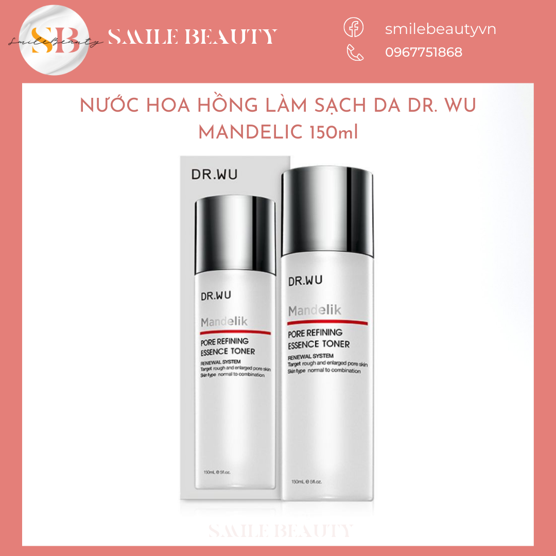 Toner Dr.wu mandelic acid giảm mụn, kiểm soát dầu thừa 150ml [CHÍNH HÃNG]
