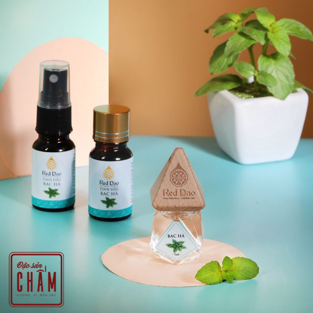 Tinh dầu bạc hà nguyên chất - Mint essential oil. Tinh dầu thiên nhiên cao Red Dao, đặc sản Tây Bắc