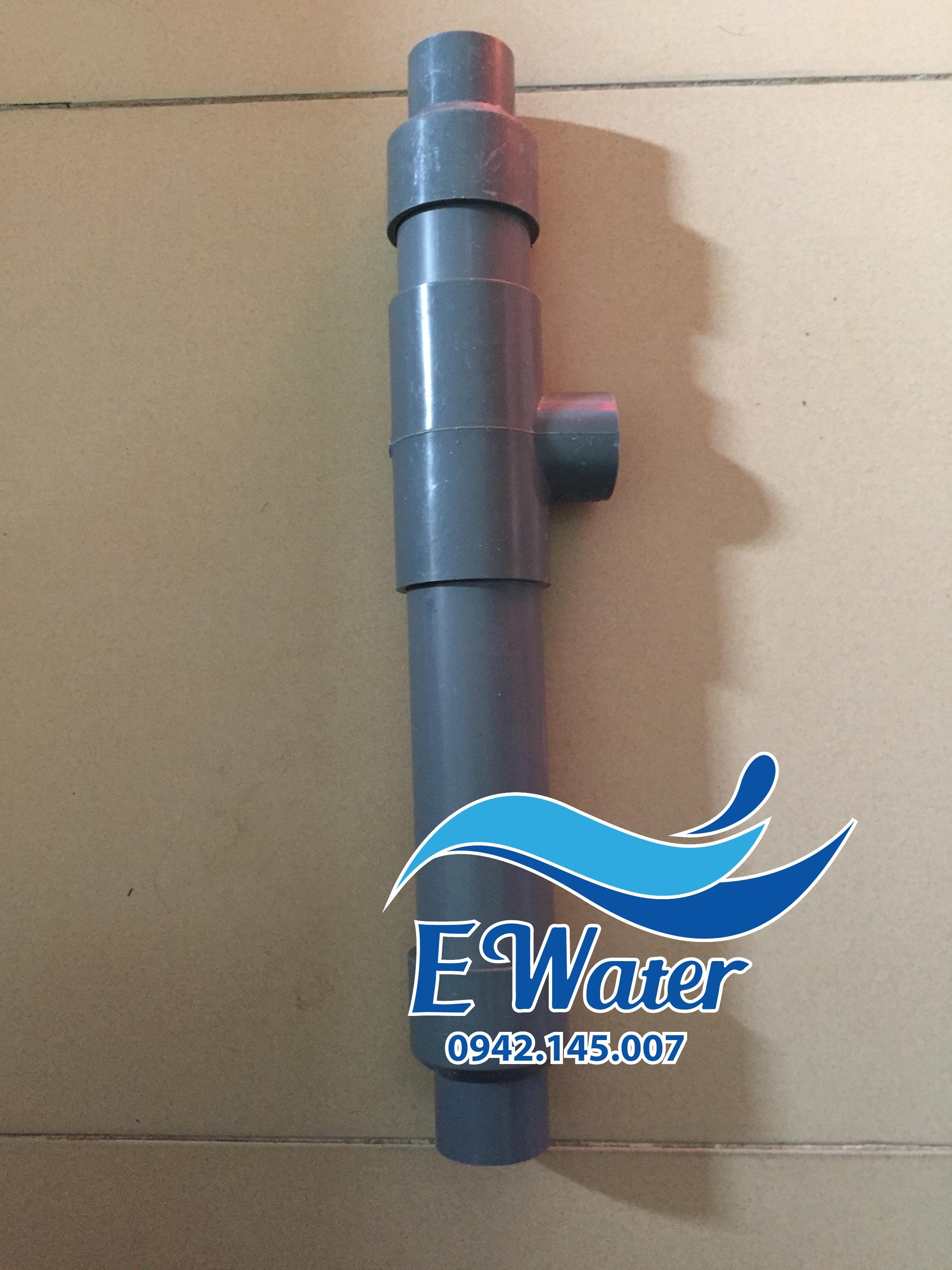 Thiết bị trộn oxy xử lý sắt nước giếng khoan (đường kính nước vào phi 27, đường kính ống phi 48) - Ewater