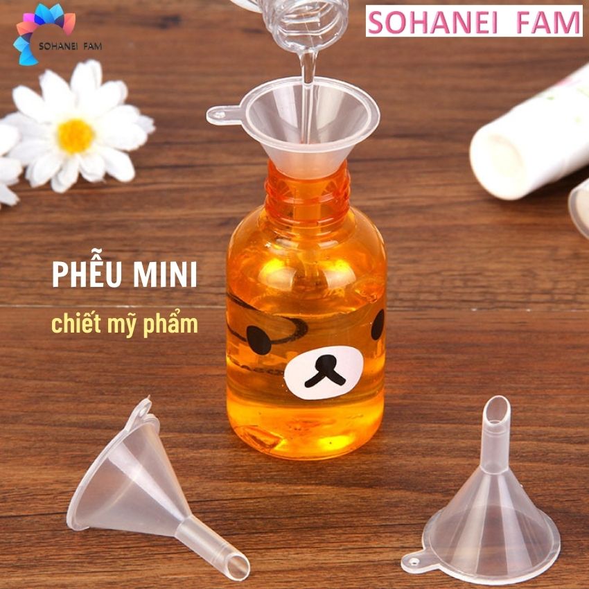 COMBO 5 PHỄU MINI CHIẾT MỸ PHẨM, TINH DẦU, NƯỚC HOA...-SOHANEI FAM