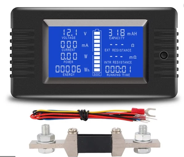 Công tơ điện tử pzem-015 dc 0 - 200v 50a