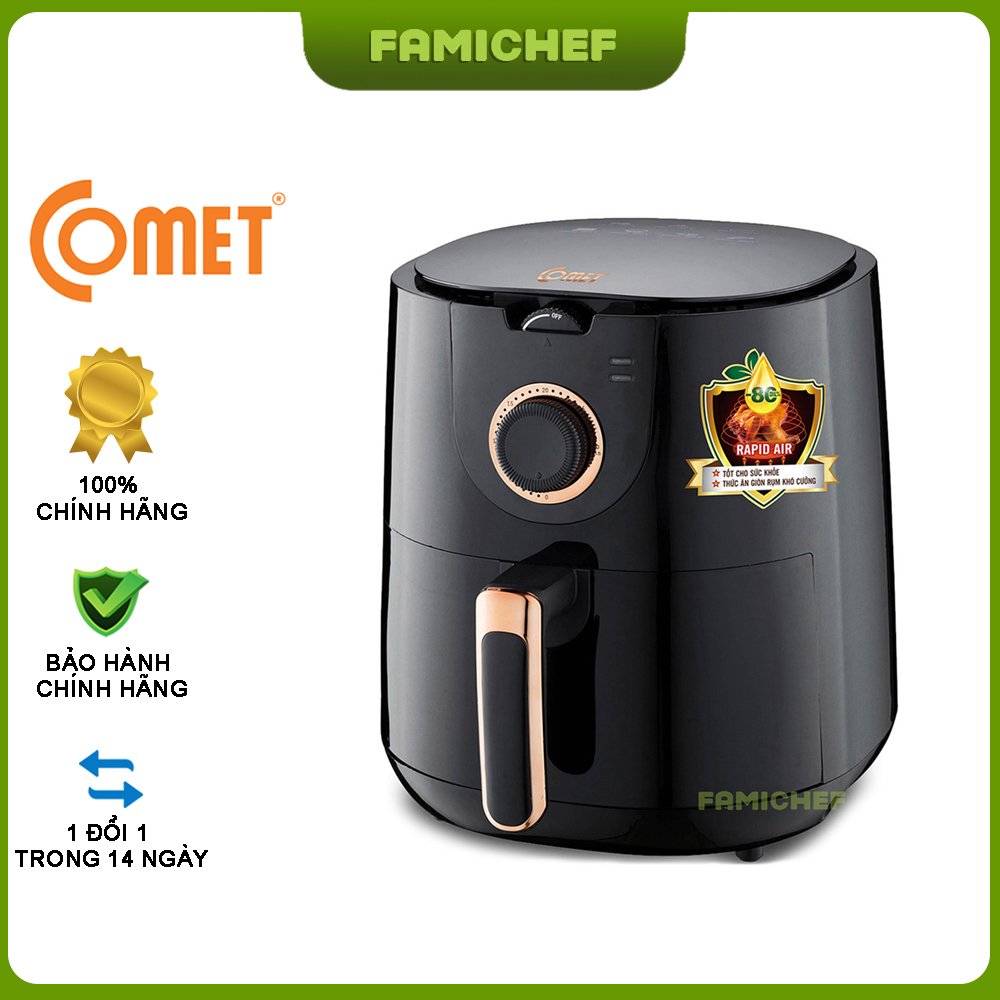 Nồi chiên không dầu comet cm6836 4.5 lít
