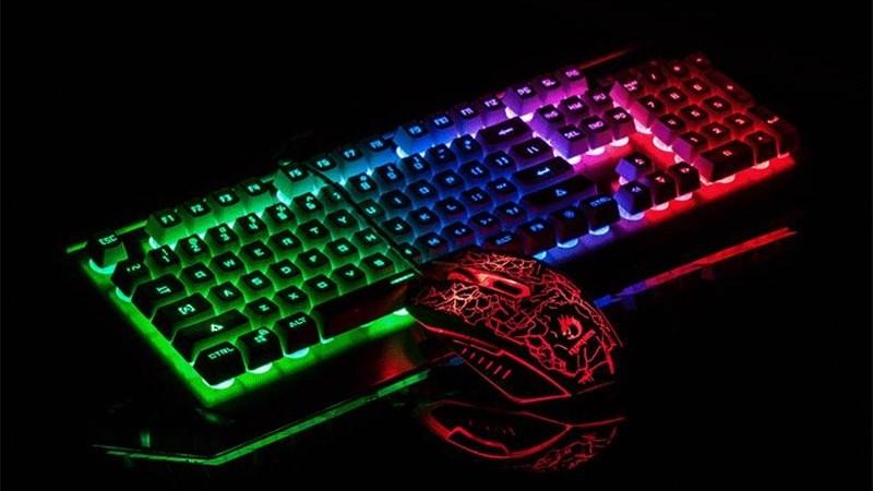 Bộ bàn phím và chuột chuyên game Bosston G837 led 7 màu