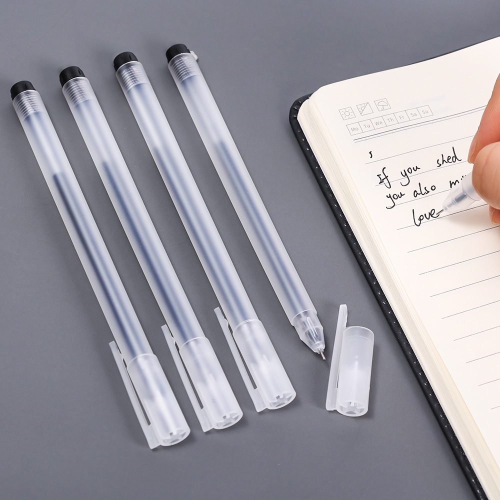 Bút mực gel đen Resun ngòi 0.5mm mực đen khô nhanh