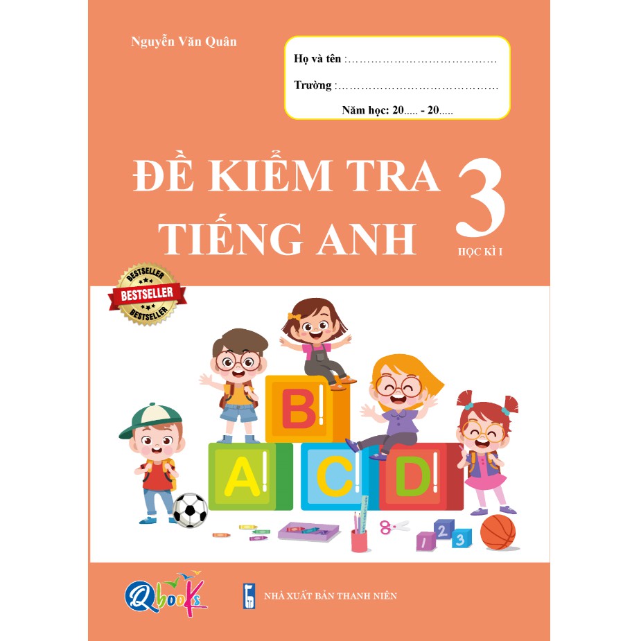 Sách - đề kiểm tra tiếng anh 3 - học kì 1