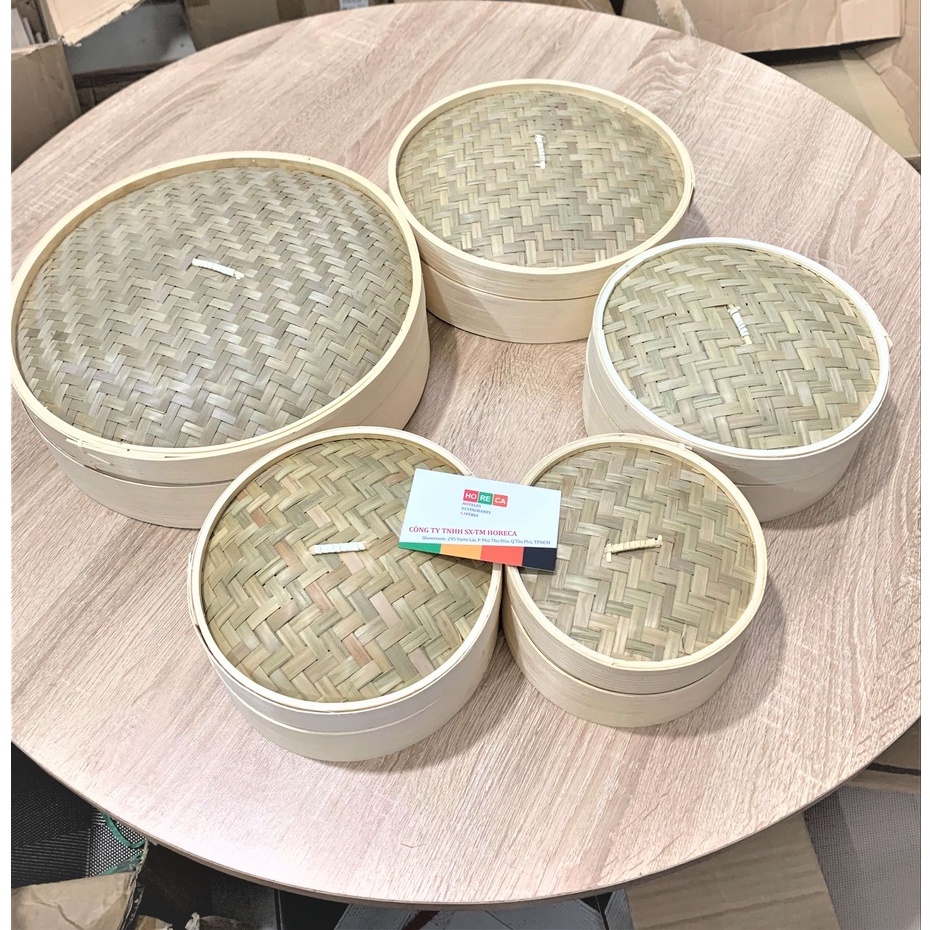 Xửng hấp tre hình tròn - xửng hấp bánh, xửng hấp dimsum, xửng hấp bánh bao