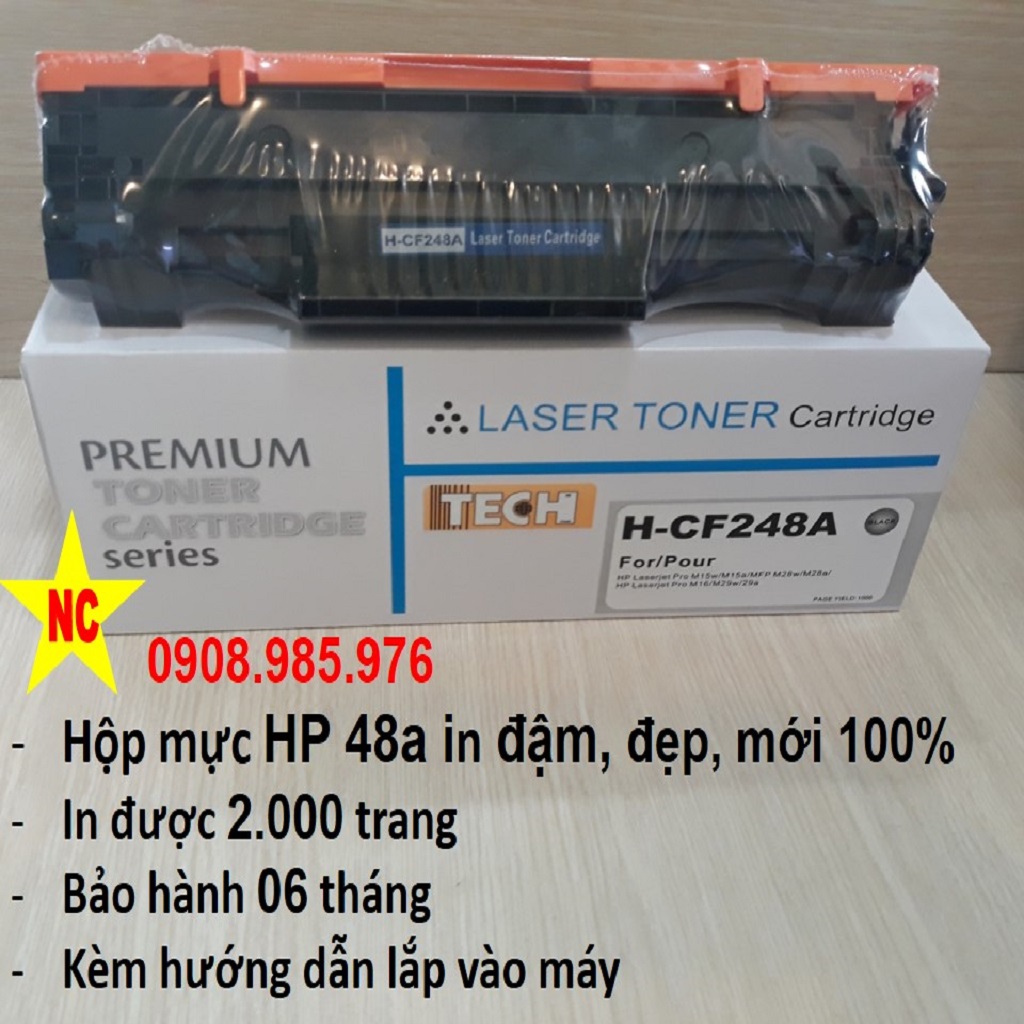Hộp mực 48a, hộp mực máy in HP M15a, m15w, m28a, m28w, cf248a