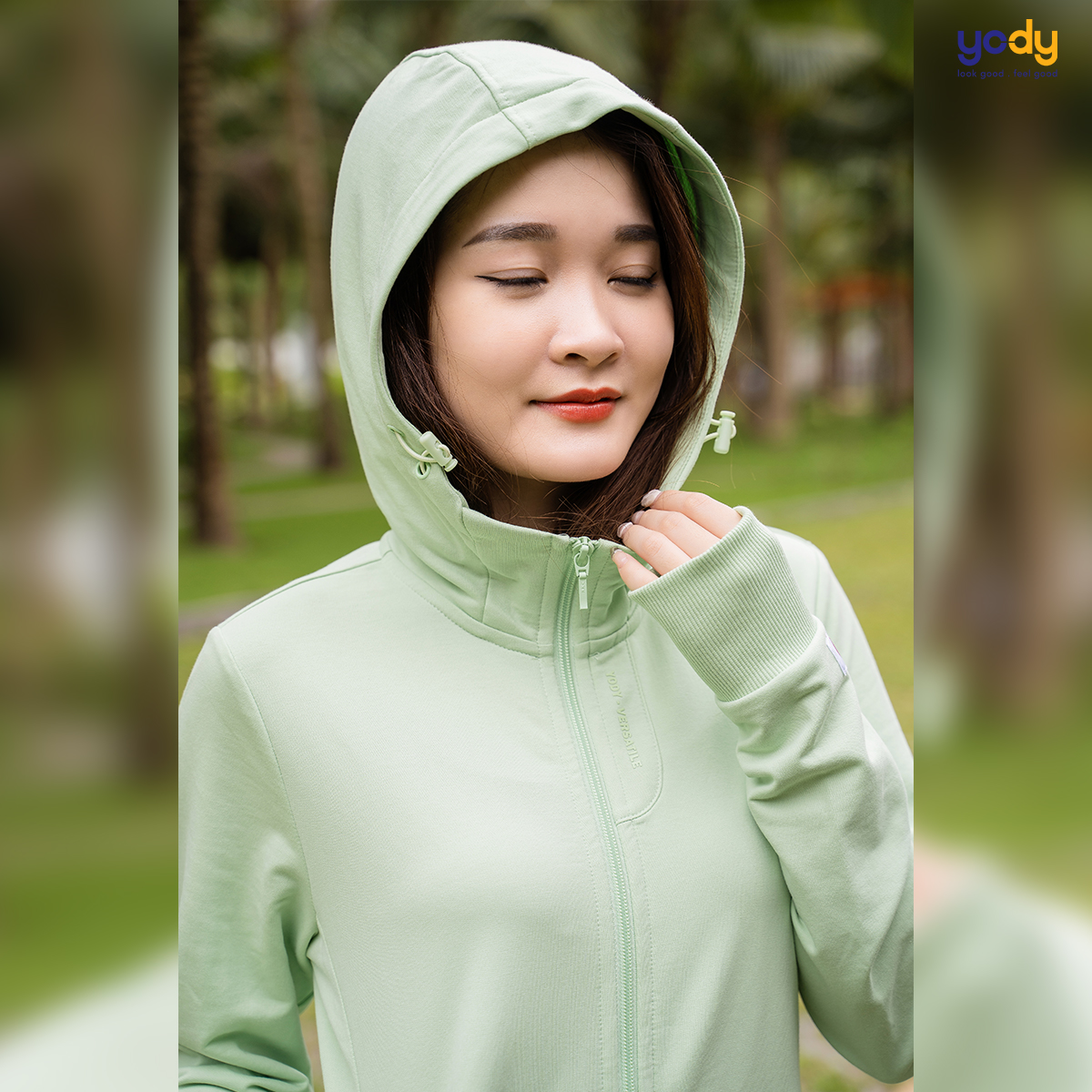 Áo chống nắng nữ YODY đa năng cản tia UV mềm mịn thoáng mát điều hòa nhiệt độ ACN6008
