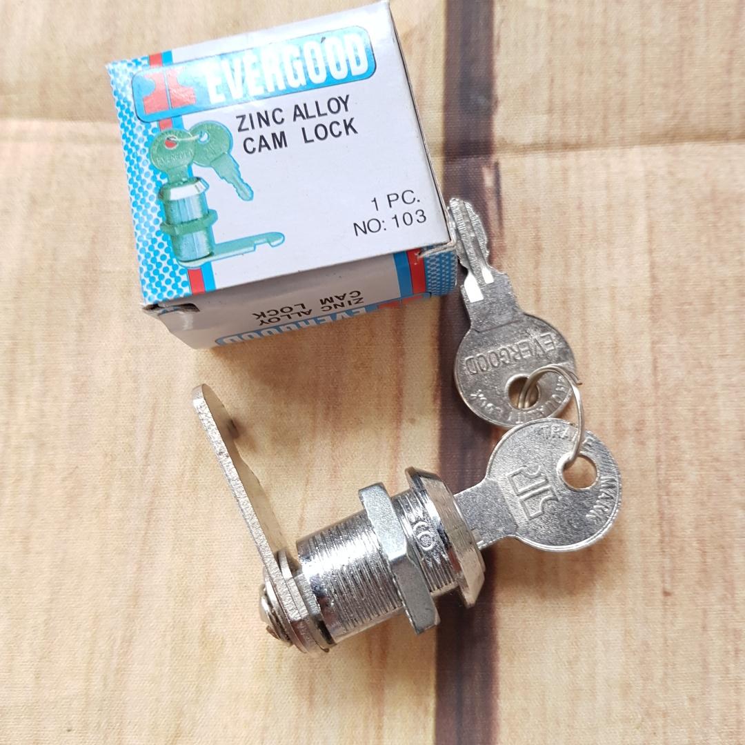 KHÓA TỦ EV TRỤC NGẮN 2.5CM