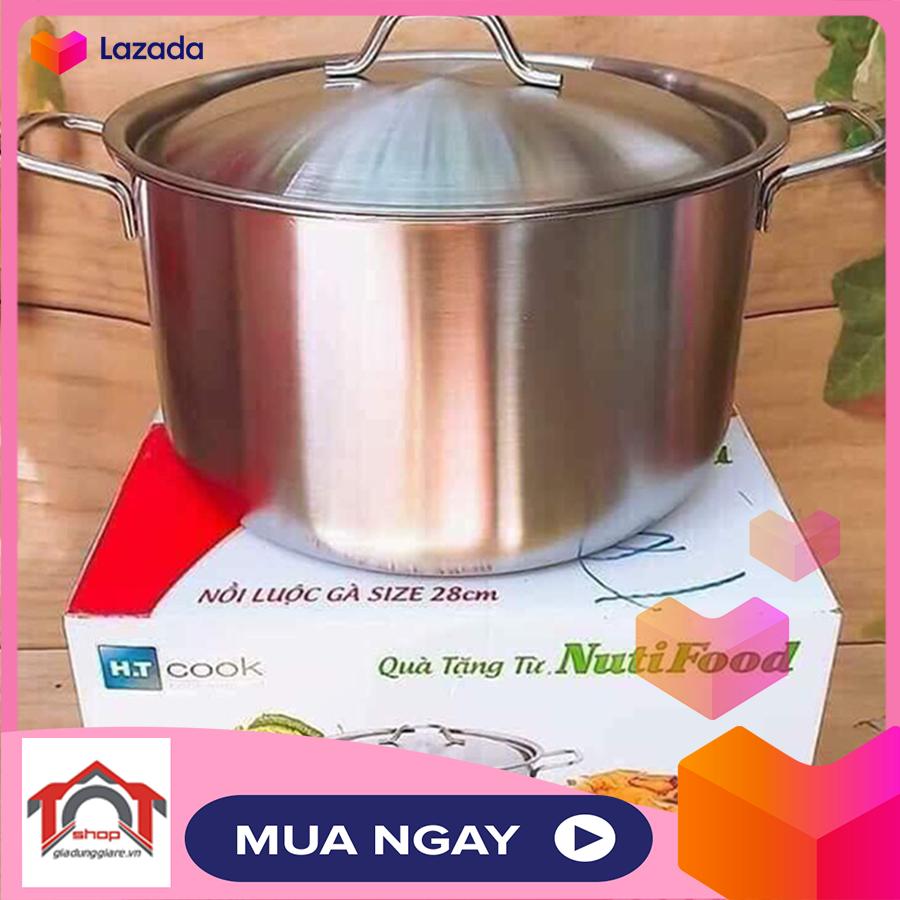 Nồi luộc gà 28cm inox cao cấp 430 - totshop