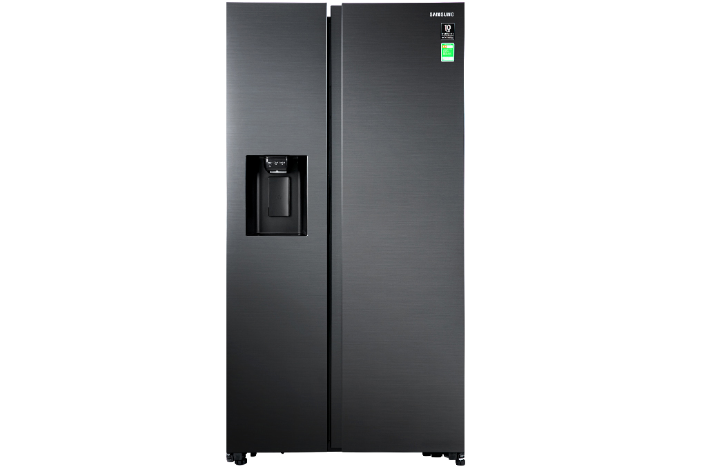 Tủ lạnh Samsung Inverter 617 lít RS64R5301B4/SV Làm lạnh nhanh Làm đá nhanh Inverter tiết kiệm điện Ngăn đá lớn Làm đá tự động Lấy nước bên ngoài Chuông báo cửa mở Lấy đá bên ngoài