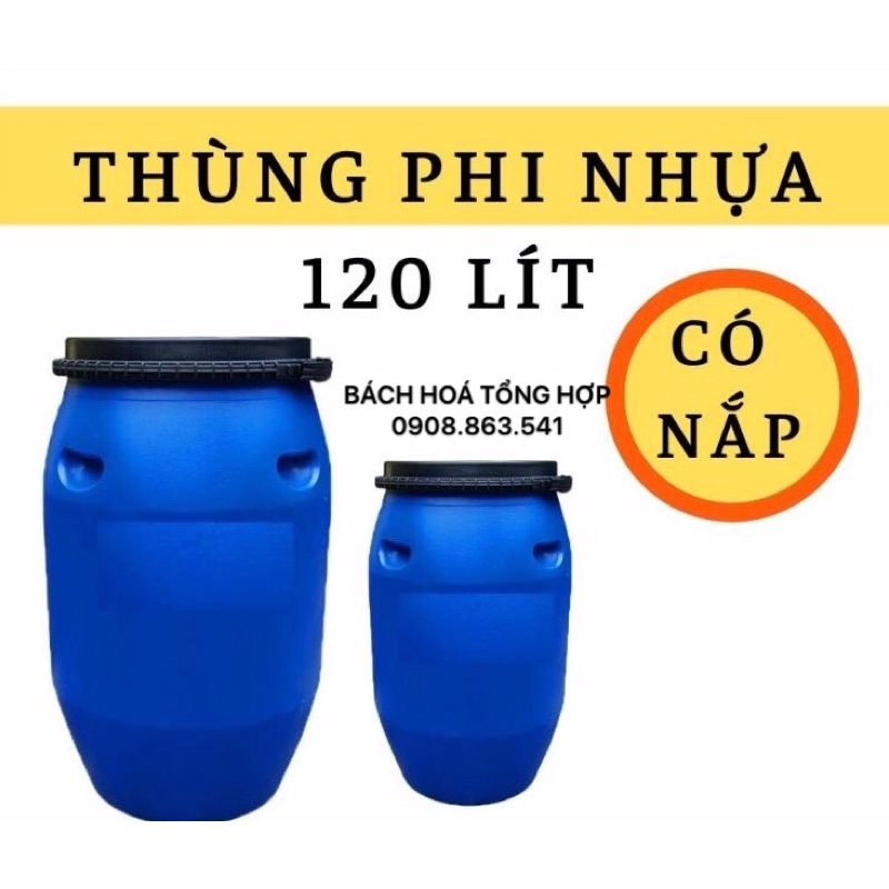 Thùng phuy nhựa 120l -